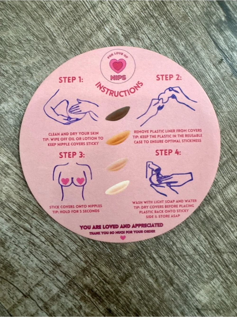 NWT For Love of Nips Silicone Nipple Covers – Reusable Adhesive Bra Alternative - Picture 4 of 5